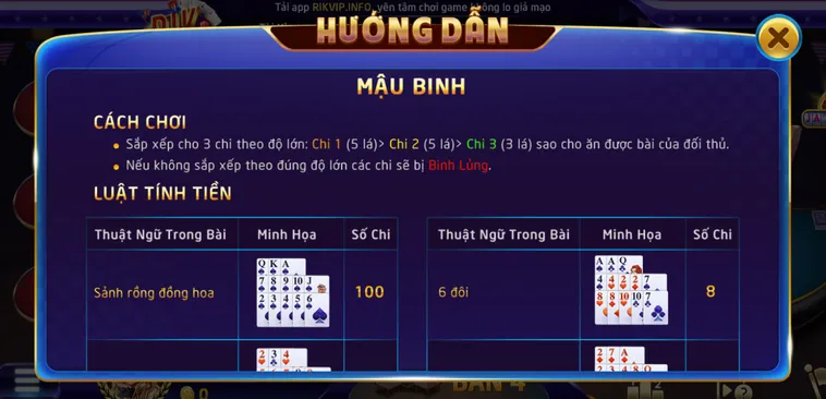 Mậu Binh Online Rikvip Trải Nghiệm Đỉnh Cao Với Hệ Thống Đấu Trường Chuyên Nghiệp Nhất