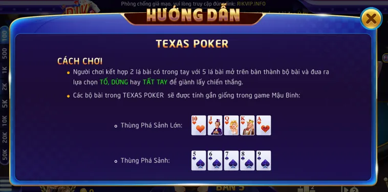 Luật Chơi Poker Rikvip Hướng Dẫn Chi Tiết Giúp Người Chơi Dễ Dàng Chiến Thắng